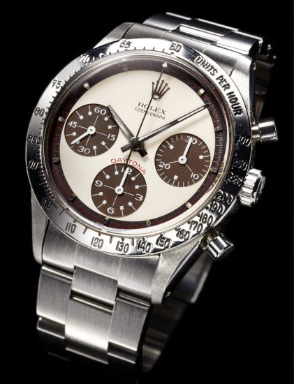 This Rolex Ref. 6239 Paul Newman with Tropical Dial in Steel, unarguably one of the most sought-after vintage Rolex sports model today goes on sale at Antiquorum's Important Modern and Vintage Timpieces, this June in New York. Estimated auction price: $70,000 -$100,000