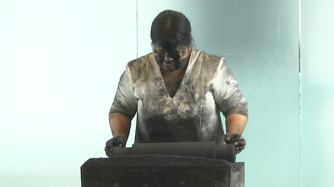 Melati Suryodarmo, 'I am a Ghost in My Own House', long durational performance, Signature Art Award, Singapore 2014.