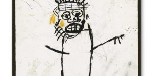 Art auction in London, United Kingdom: Artist Jean-Michel Basquiat’s self portrait goes up for sale at Christie’s